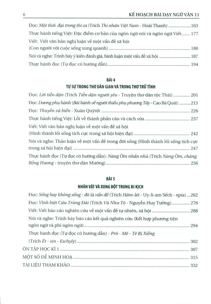 KẾ HOẠCH BÀI DẠY NGỮ VĂN LỚP 11 - TẬP 1 (Kết nối tri thức)